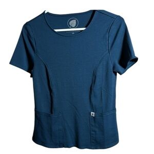 Perilla Two Front Pocket Scrub Hospital Medical Nurse Doctor Size XS EUC #0065